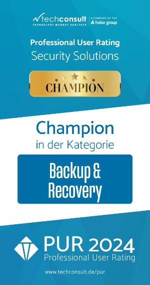 Badge: Champion in der Kategorie Backup & Recovery